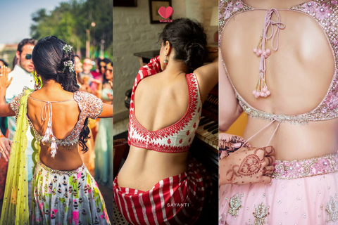 31+ Sexy Backless Blouse Designs To Jazz Up Your Indian Outfit!