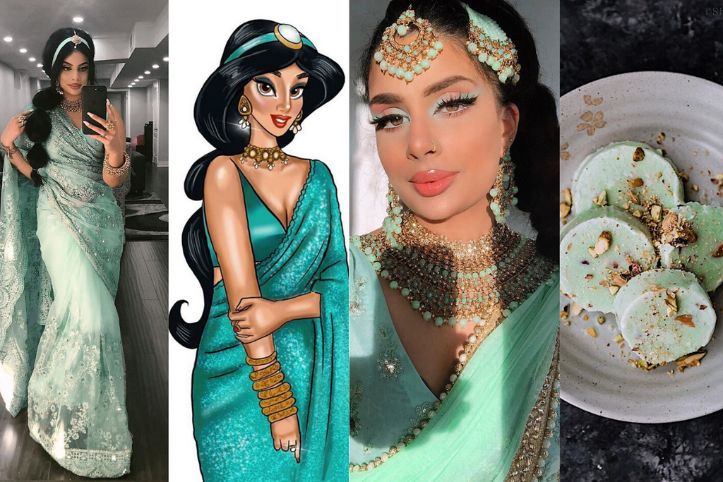 Blogger Ankita Created Fashion Looks Inspired by Indian Snacks & Disney Princesses