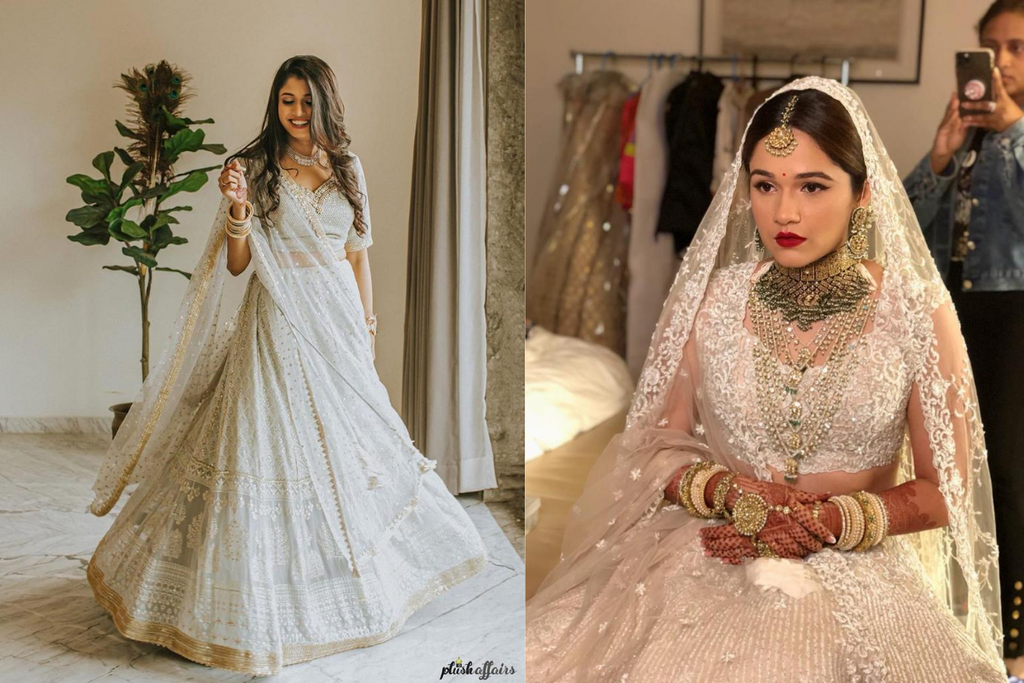 25 Gorgeous White Lehengas That'll Give You A Princess Bride Look!