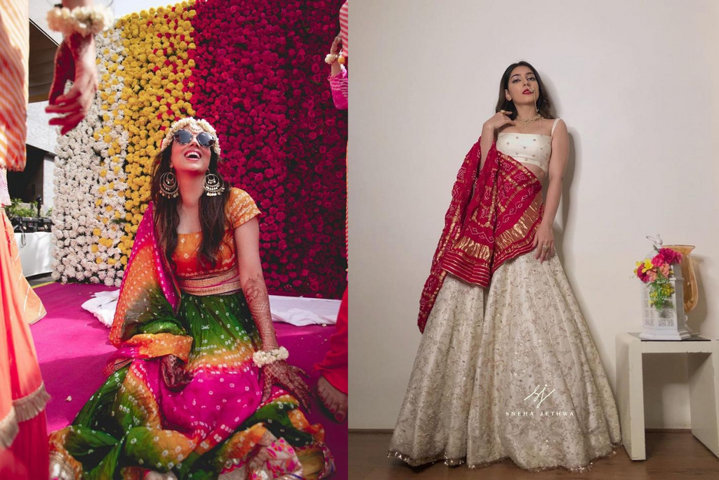 10+ Bandhani Lehengas For Brides Who Love Traditional Textiles!