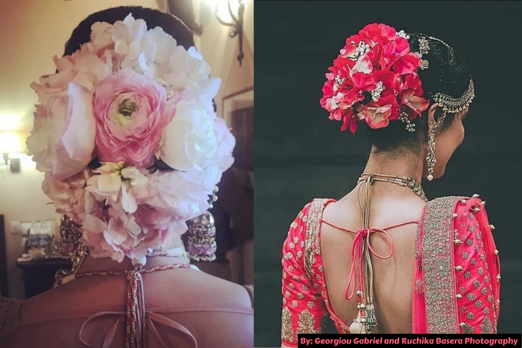 30 Best Floral Bridal Bun Hairstyles For This Wedding Season!