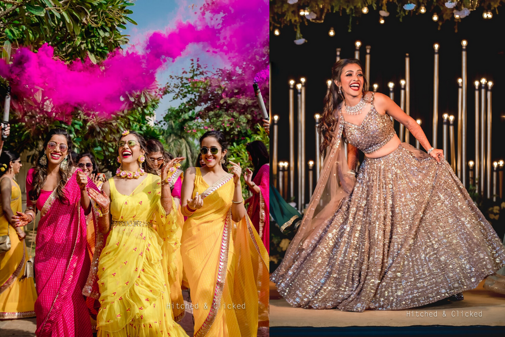 Beautiful Delhi Wedding With Bride In Vibrant Outfits